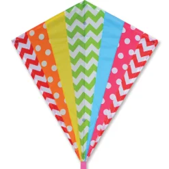 Kites 30 In. Diamond Kite - Hip Rainbow Premier Kites
