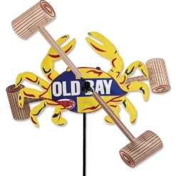WindGarden 16 In. WhirliGig Spinner - Old Bay Yellow Crab WindGarden