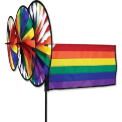 WindGarden Triple Spinner - Rainbow Flag WindGarden
