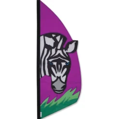 WindGarden 3.5 Ft. Feather Banner-Zebra
