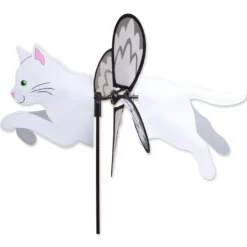WindGarden Petite Spinner - White Cat WindGarden
