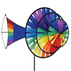 WindGarden Large Rainbow Triple Spinner WindGarden