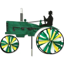 WindGarden 29 In. Old Tractor Spinner - Green