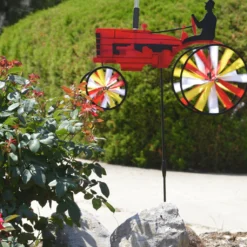 WindGarden 29 In. Old Tractor Spinner - Red WindGarden