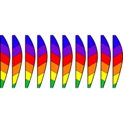 WindGarden 22 In. Hot Air Balloon - Chevron Rainbow