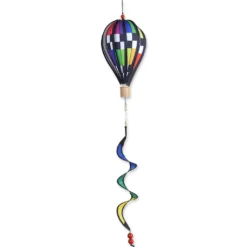 WindGarden WindGarden 12 In. Hot Air Balloon - Checkered Rainbow
