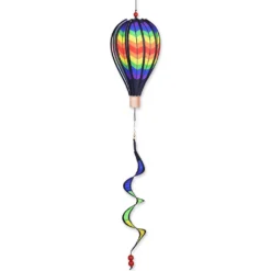 WindGarden WindGarden 12 In. Hot Air Balloon - Double Rainbow Chevron