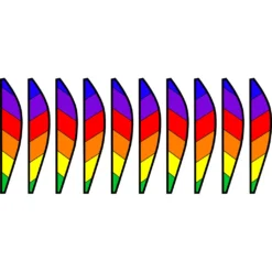 WindGarden WindGarden 18 In. Hot Air Balloon - Chevron Rainbow