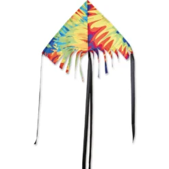 Kites 24 In. Fringe Delta Kite - Tie Dye