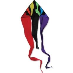 Kites Premier Kites 56 In. Flo-tail Delta Kite - Rainbow