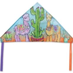 Kites 56 In. Delta Kite - Alpacas And Cacti Premier Kites