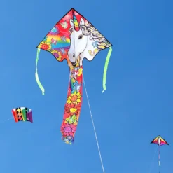 Kites Premier Kites Large Easy Flyer Kite - Unicorn Flowers