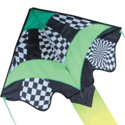 Kites Large Easy Flyer Kite - Green Op-Art