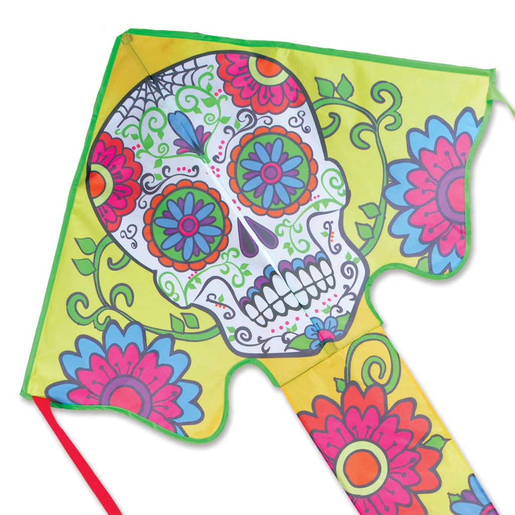 Kites Large Easy Flyer Kite - Sugar Skull Day Of The Dead Premier Kites
