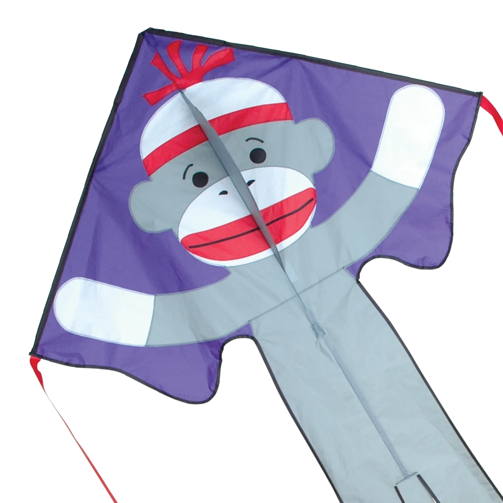 Kites Large Easy Flyer Kite - Sock Monkey Premier Kites