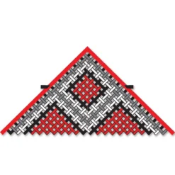Collections Kites 11 Foot Deltas 11 Ft. Mesh Delta Kite - Red/Black/White