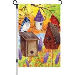 Accent Home & Garden 12 In. Flag - Fall Bird Gathering