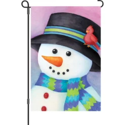 Accent Home & Garden 12 In. Flag - Friendly Snowman