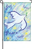 Accent Home & Garden 12 In. Flag - Peace & Joy