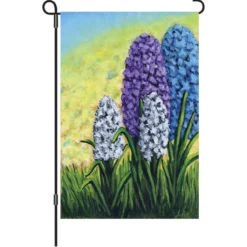 Accent Home & Garden 12 In. Flag - Hyacinths Accent