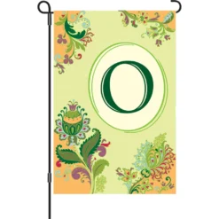 Accent Home & Garden 12 In. Spring Monogram Flag - O