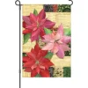 Accent Home & Garden 12 In. Flag - Yuletide Poinsettia