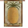 Accent Home & Garden - Sale 28 In. Flag - Primitive Pineapple Accent