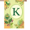 Accent Home & Garden 28 In. Spring Monogram Flag - K