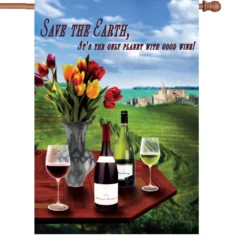 Accent Home & Garden 28 In. Flag - Save The Earth