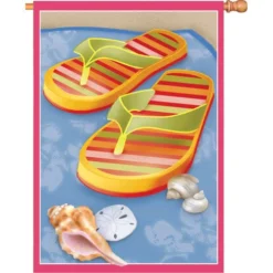 Accent Home & Garden 28 In. Flag - Flip Flop Fandango