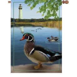 Accent Home & Garden 28 In. Flag - Wood Ducks Accent