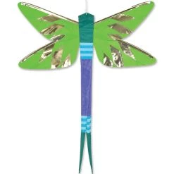 SoundWinds Damselfly Hanging Banner - Green