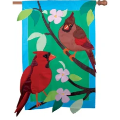 Accent Home & Garden Prestige Flag - Springtime Love Accent