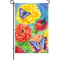 Accent Home & Garden Accent 12 In. Flag - Butterfly Garden