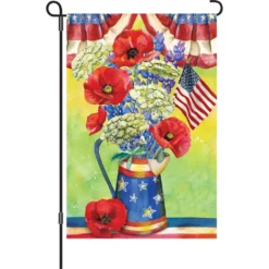 Accent Home & Garden 12 In. Flag - Patriotic Bouquet Accent