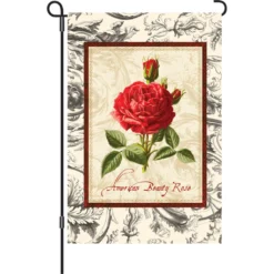 Accent Home & Garden 12 In. Flag - American Beauty Rose