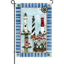 Accent Home & Garden 12 In. Flag - Eastern Lighthouses Accent