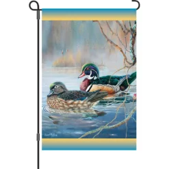 Accent Home & Garden 12 In. Flag - Woodies Bobber Ducks Accent