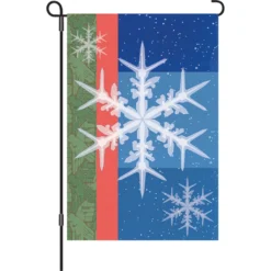 Accent Home & Garden 12 In. Flag - Snowflakes