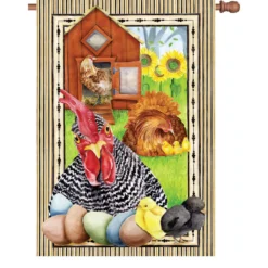 Accent Home & Garden 28 In. Flag - Not Cooped Up Accent