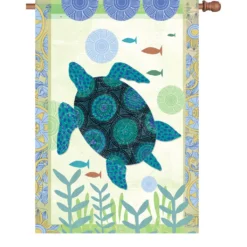 Accent Home & Garden 28 In. Flag - Blue Turtle Accent