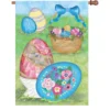 Accent Home & Garden 28 In. Flag - Elegant Easter Eggs