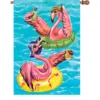 Accent Home & Garden 28 In. Flag - Poolside Flamingos