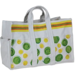 Accent Home & Garden - Sale Canvas Tote Bag & Gloves - Summer Dot Accent