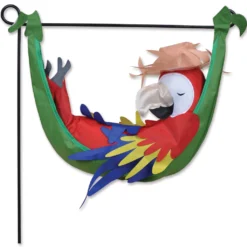 Accent Home & Garden Garden Charm - Parrot In Repose