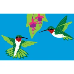 Accent Home & Garden Everyday Windsocks Embroidered Applique Windsock - Hummingbirds