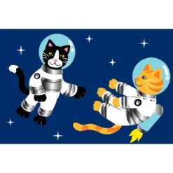Accent Home & Garden Everyday Windsocks Embroidered Applique Windsock - Space Cats