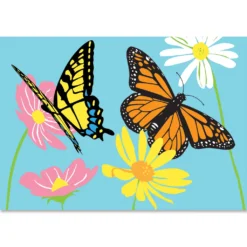 Accent Home & Garden Embroidered Applique Windsock - Butterflies Everyday Windsocks