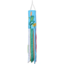 Accent Home & Garden Everyday Windsocks Embroidered Applique Windsock - Frogs