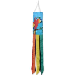Accent Home & Garden Everyday Windsocks Embroidered Applique Windsock - Parrot And Cockatoo Party